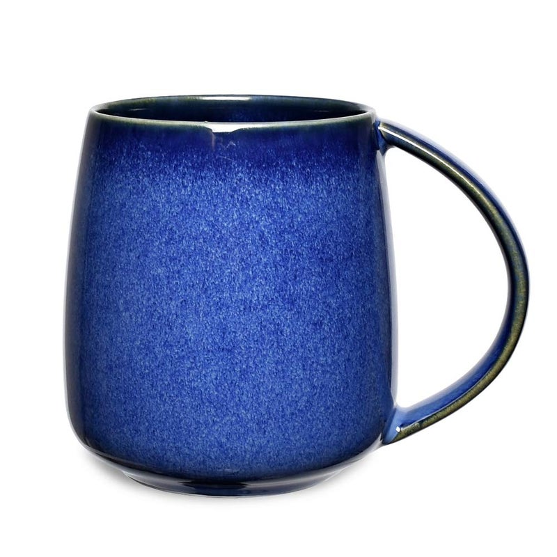 Bosmarlin Ceramic Coffee Mug, Blue Tea Cup for Office and Home, 13 oz, Dishwasher and Microwave Safe, 1 Pack (RoyalBlue(Glossy)) - Image 1